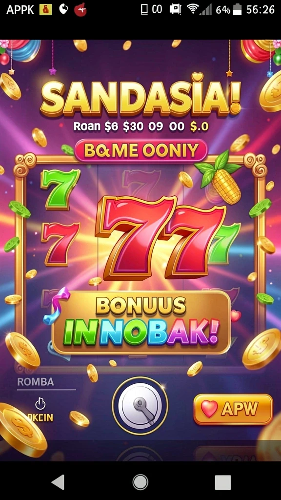 77ag - Tampilan awal game yang menyambut pemain dengan desain menarik.