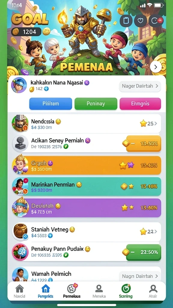 asia200 - Level yang penuh warna dan menarik.