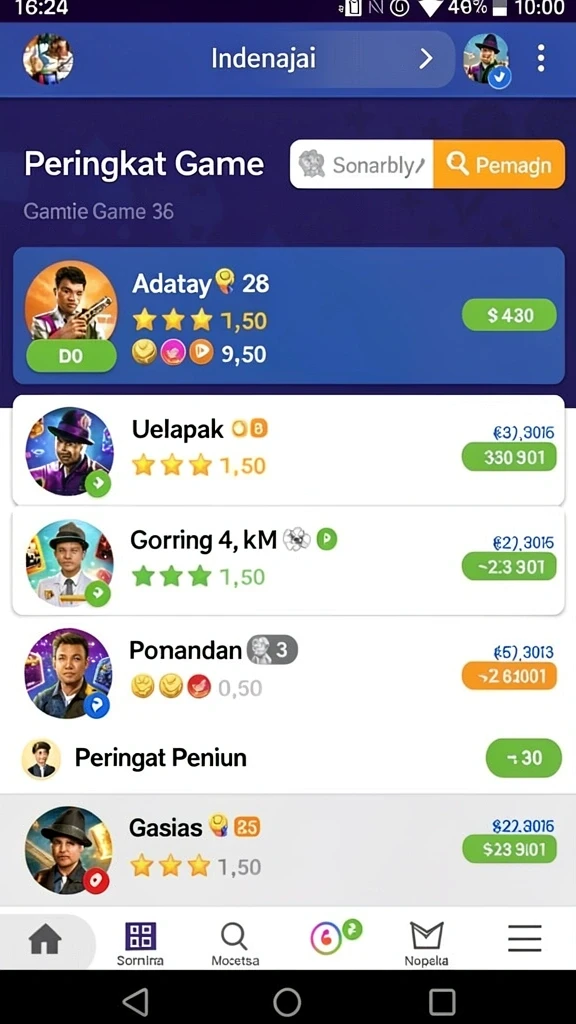 monte77 - Fitur multiplayer yang memungkinkan bermain bersama teman.