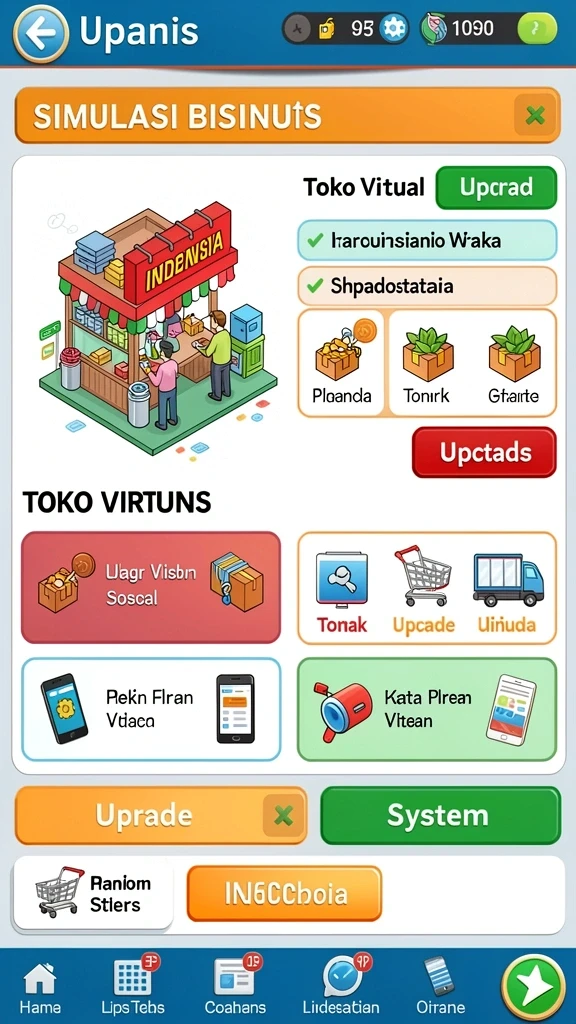 udintogel - Antarmuka pengguna yang modern dan menarik.